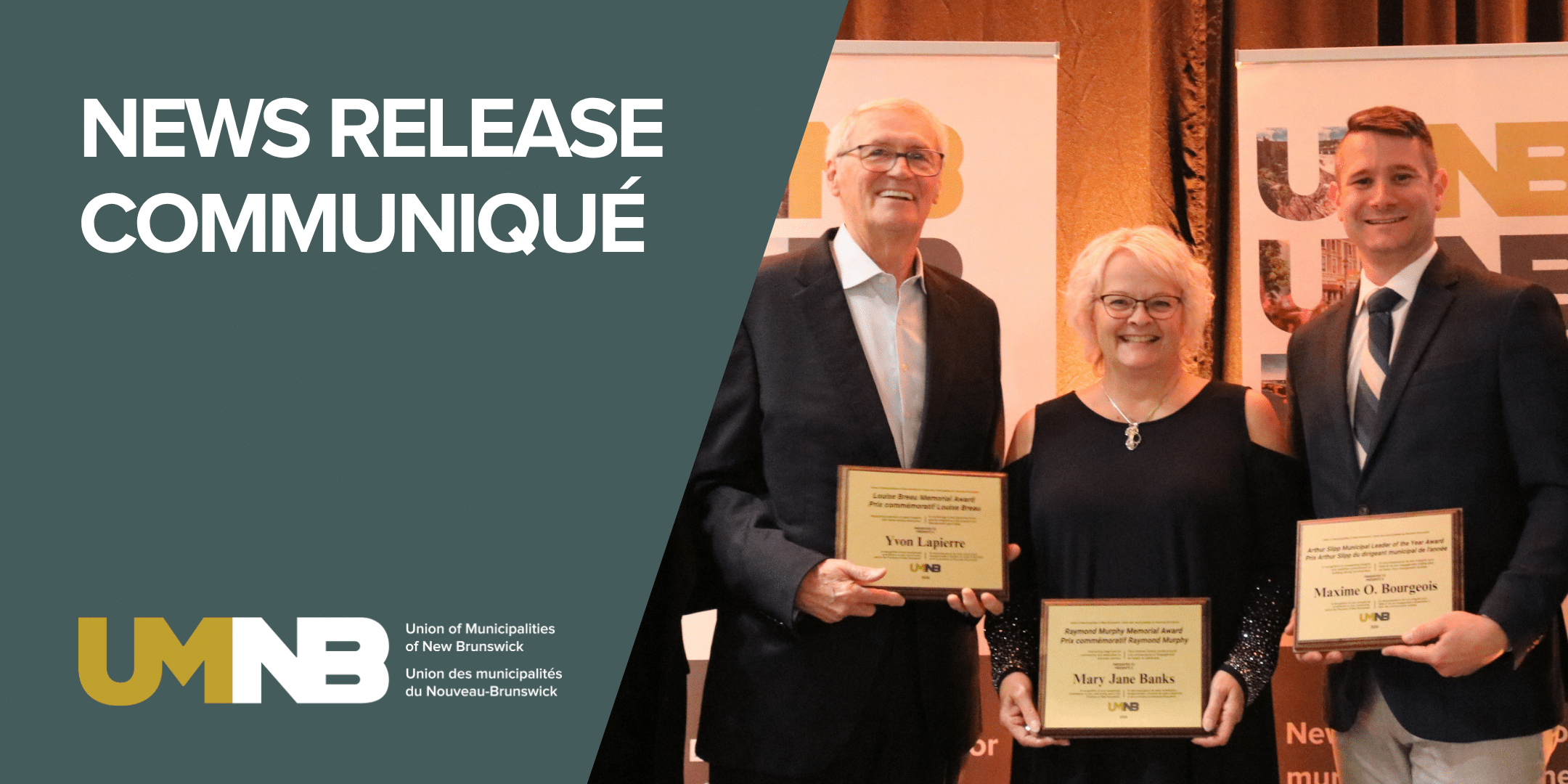PRESS RELEASE: UMNB Honours Three Outstanding Municipal Officials at its Annual Conference
